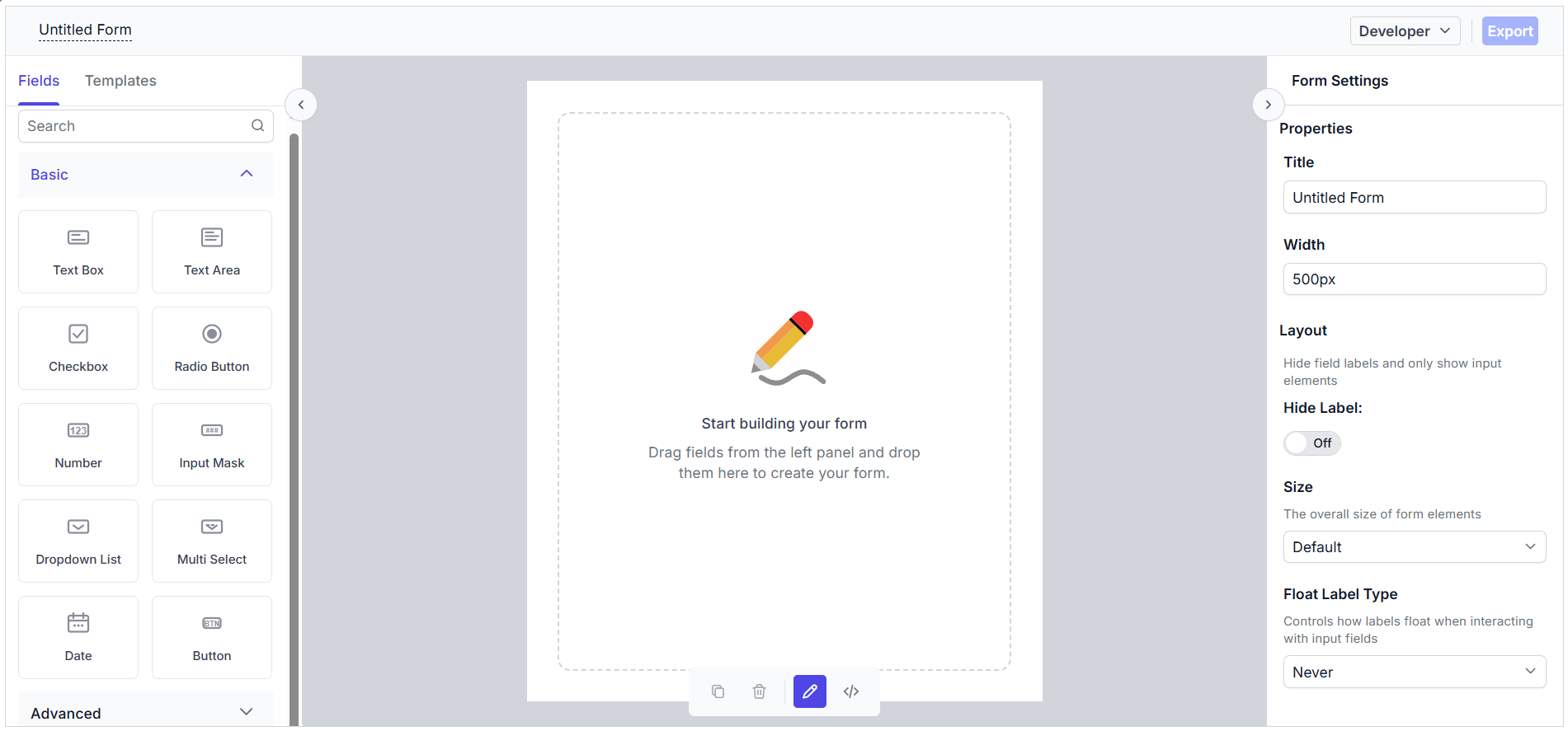 Angular Form Builder