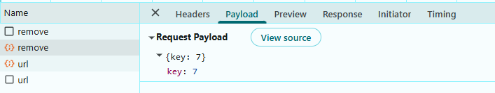Delete Operation Payload