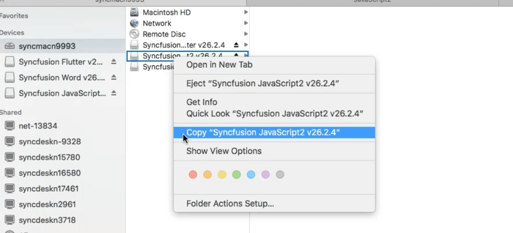 Installation Using Mac Installer In Angular | Syncfusion