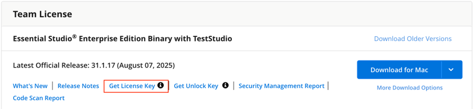 Get License Key