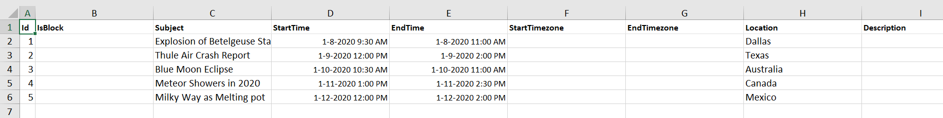 Excel Exporting