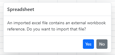 External workbook confirmation dialog