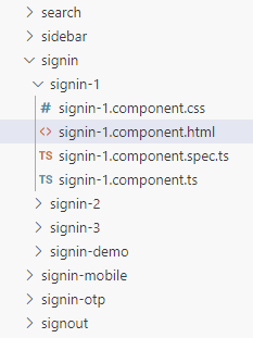 View the sign-in block demo files