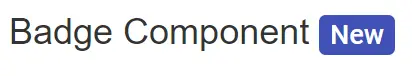 ASP.NET Core Badge Control