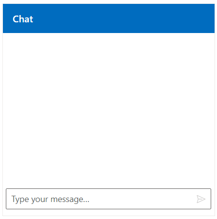 ASP.NET Core Chat UI Control