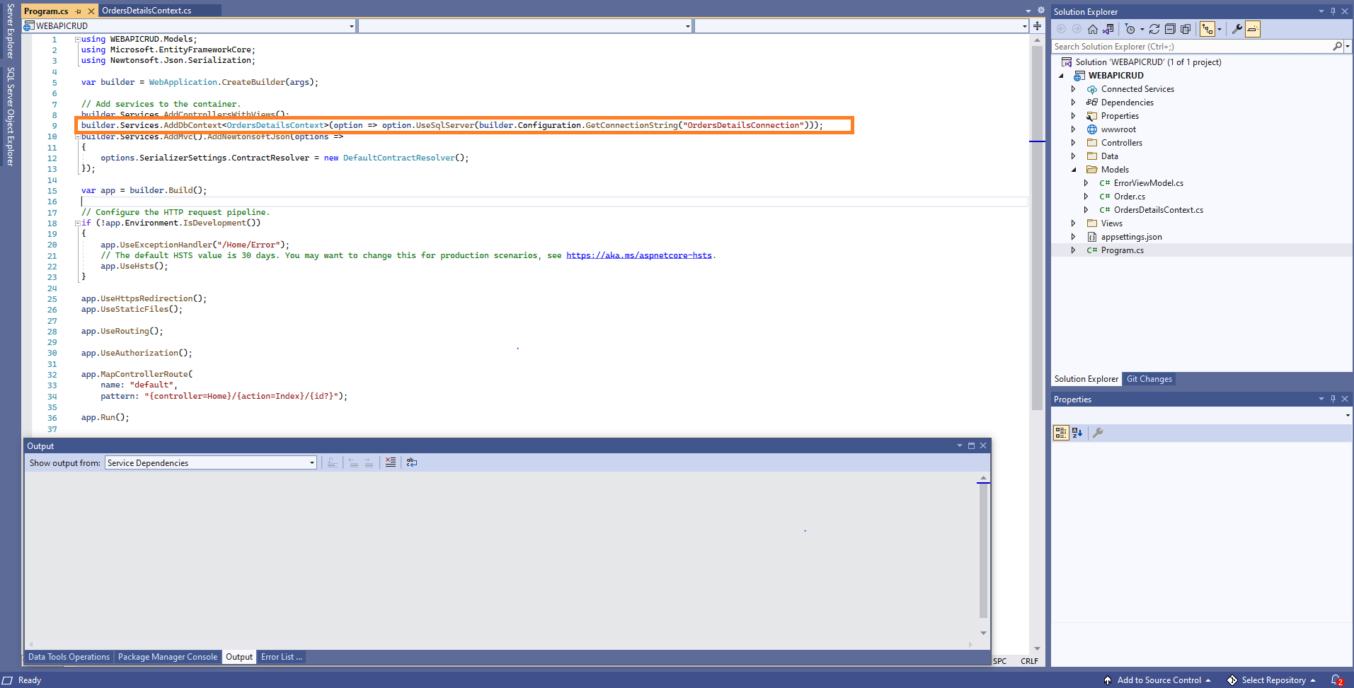 Bind data to the ASP.NET CORE Control using WebApiAdaptor Syncfusion