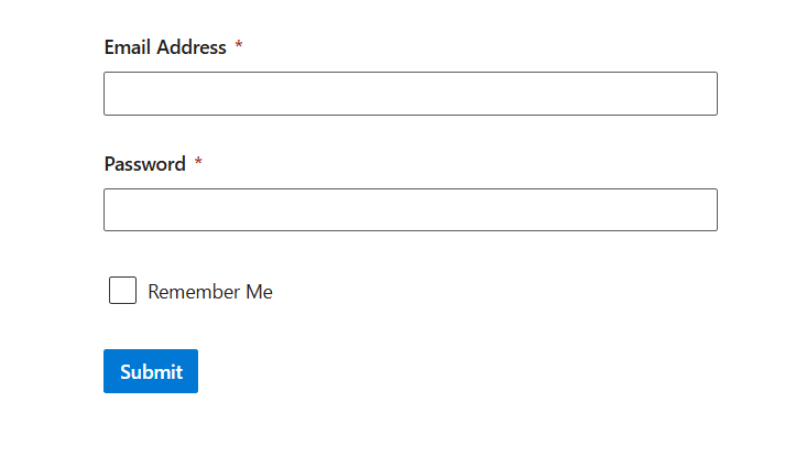 ASP.NET Core Form Renderer