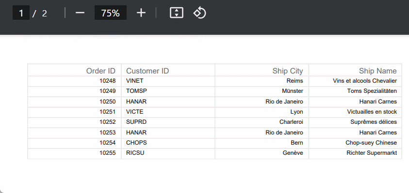 Export New Page