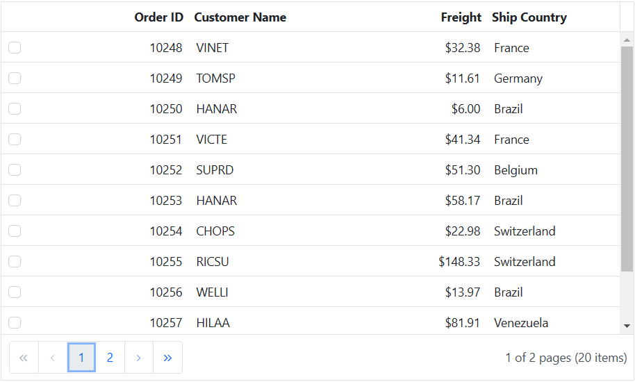 Hide selectall checkbox in column header