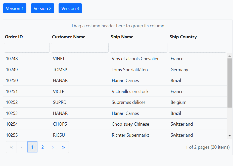 Restore to specific state version