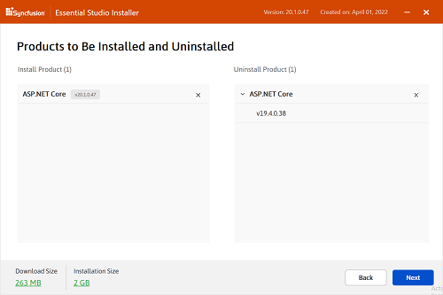 Web Installer Product Install/Uninstall Wizard