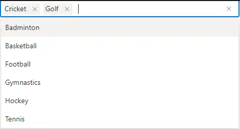 ASP.NET Core MultiSelect Control