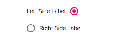 Radio Button Label and Size