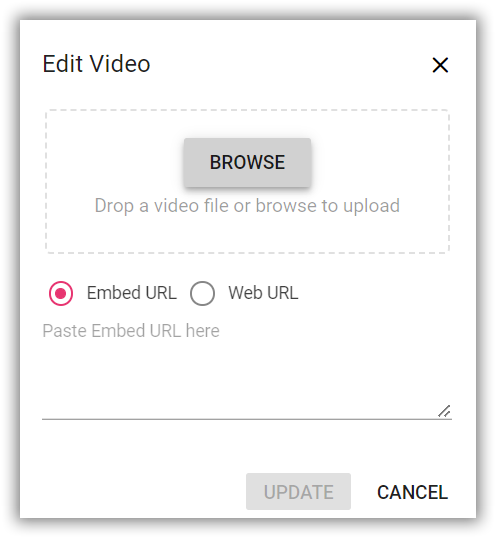 Rich Text Editor Embed Video replace