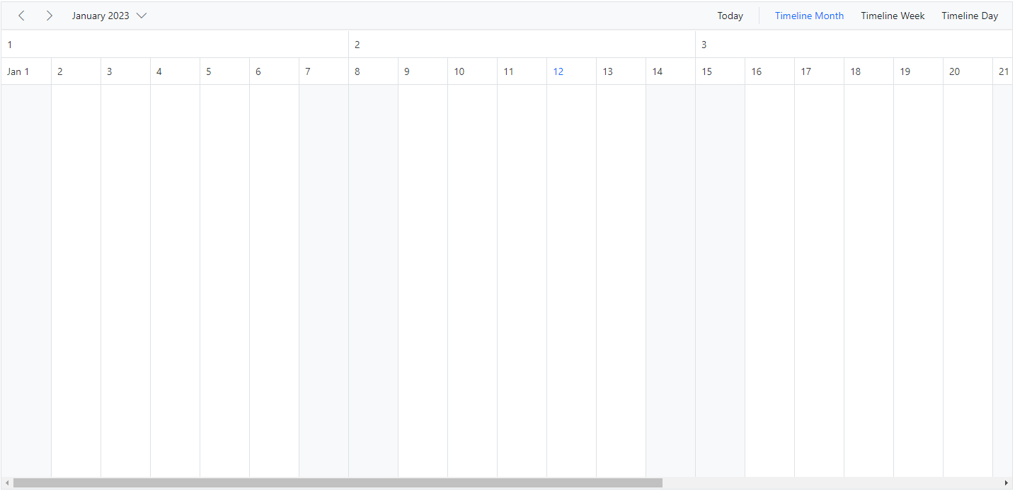 Display Week Numbers in ASP.NET Core Scheduler Timeline Views