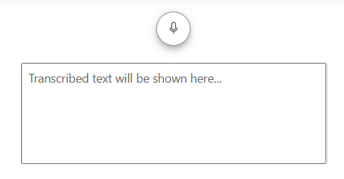 ASP.NET Core SpeechToText Control