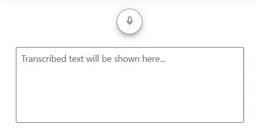 ASP.NET Core Speech To Text Control