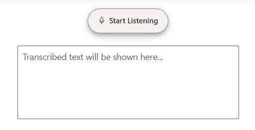 ASP.NET Core SpeechToText Button Content
