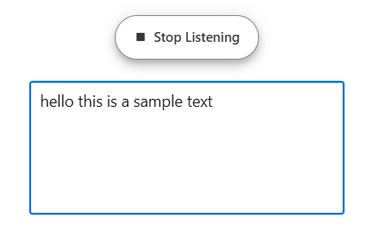 ASP.NET Core SpeechToText Stop Content