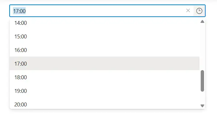 ASP.NET Core TimePicker with Format