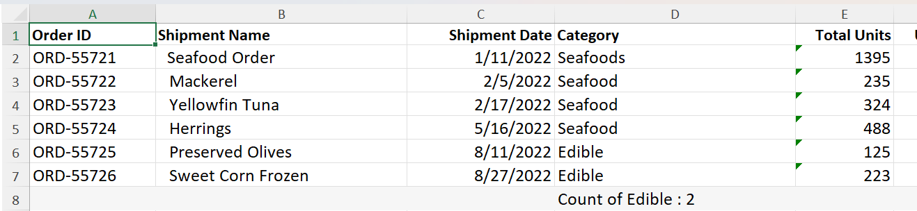 Excel Custom Aggregates 