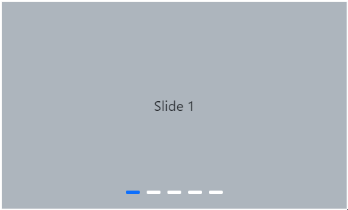 Carousel visible on hover navigators