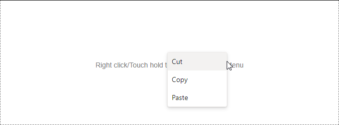 ASP.NET MVC ContextMenu Control