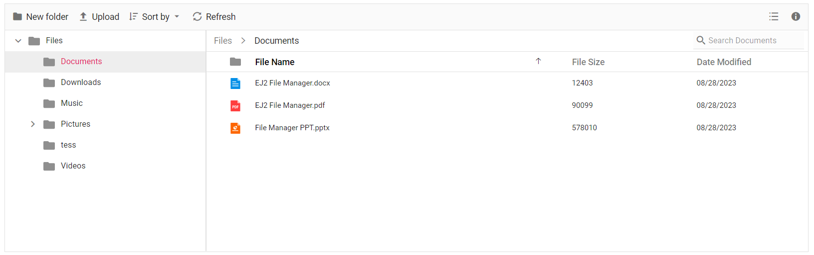 FileManager details-view 