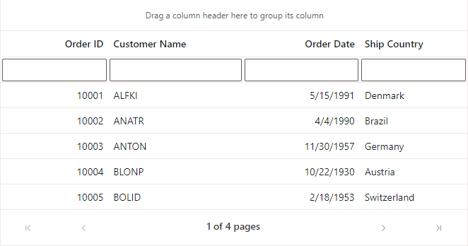 Grouping in ASP.NET MVC Grid Control