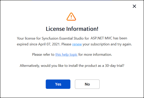Installation License Expired Error