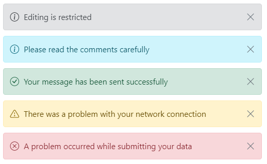 ASP.NET MVC Message Control Close Icon