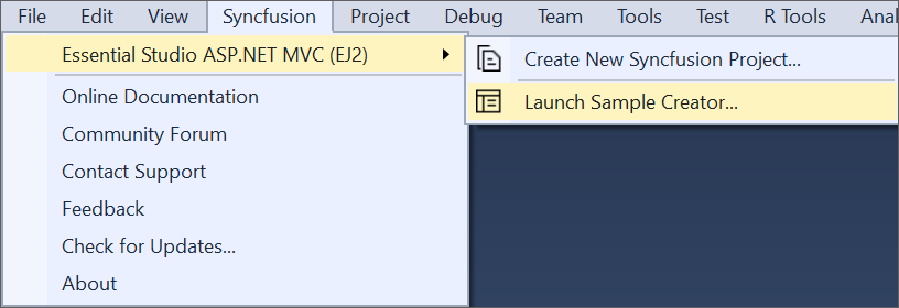 launch sample creator