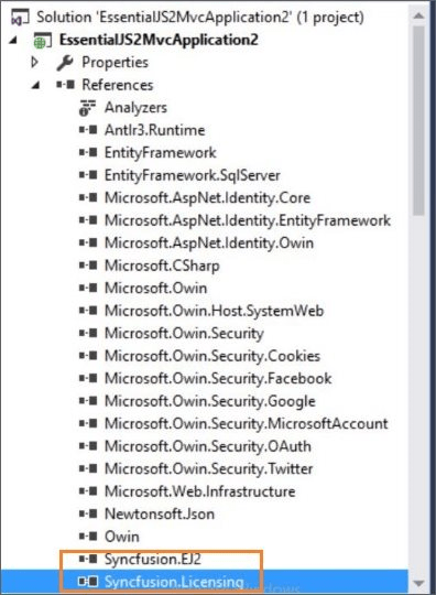 syncfusion assemblies
