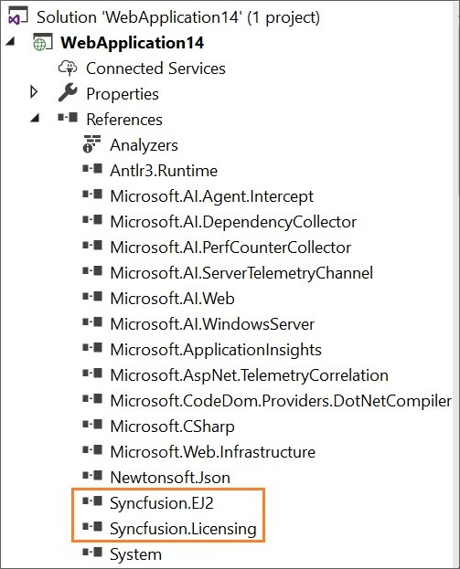 syncfusion assemblies