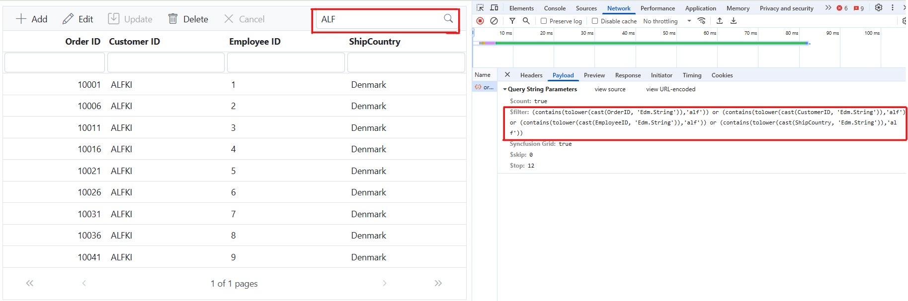 Searching query