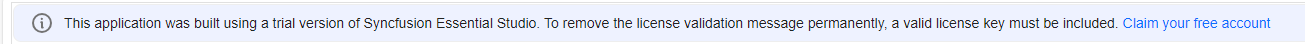 License key not registered