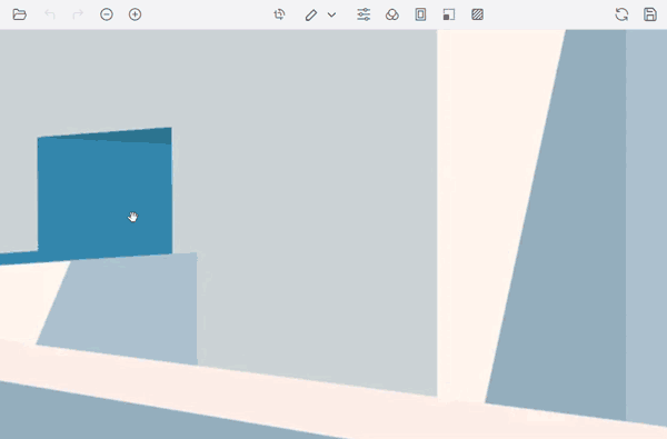 Panning an image showcase