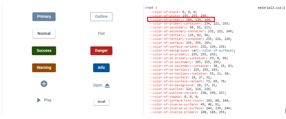 customized primary value