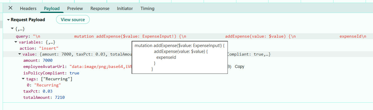 GraphQL-apollo-insertRecord