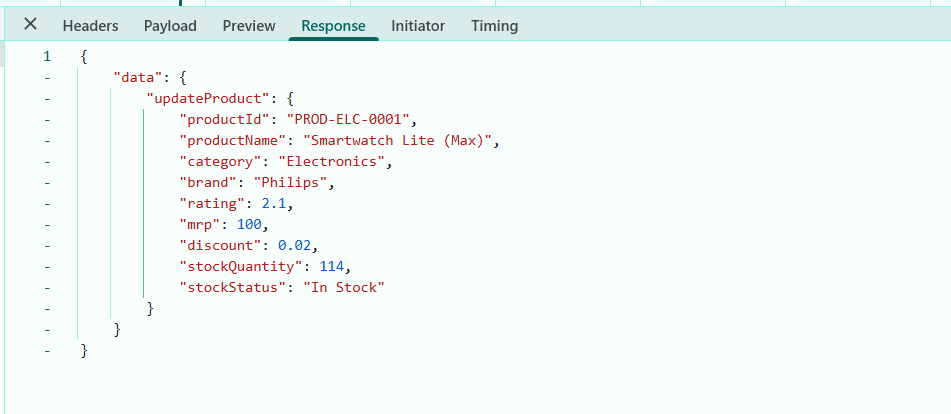 GraphQL-Nodejs-updateRecord