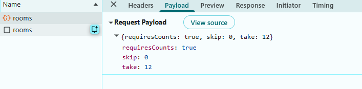 Paging Operation Payload