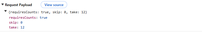 Paging Operation Payload