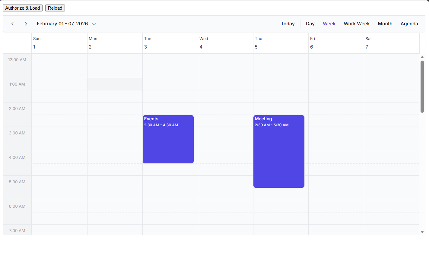 Integrating React Scheduler with Google Calendar | Syncfusion