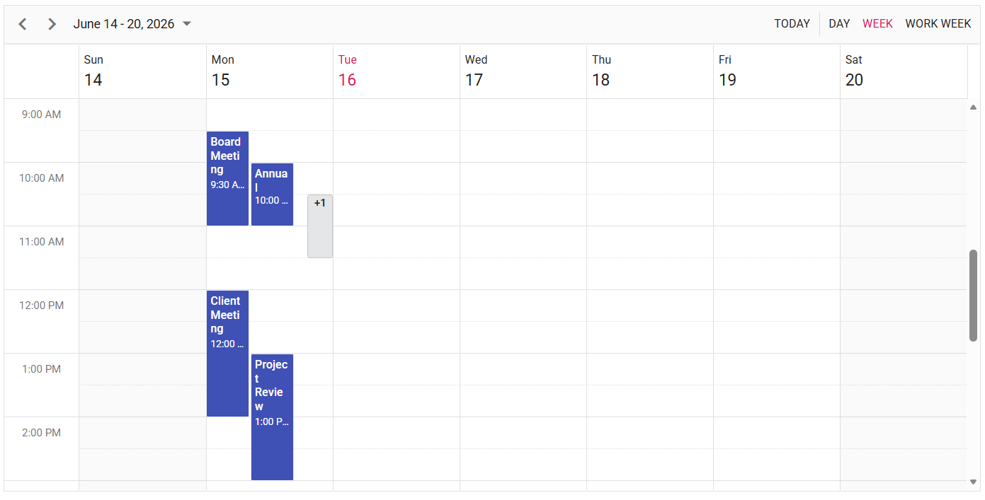 Scheduler with MaxEventStack