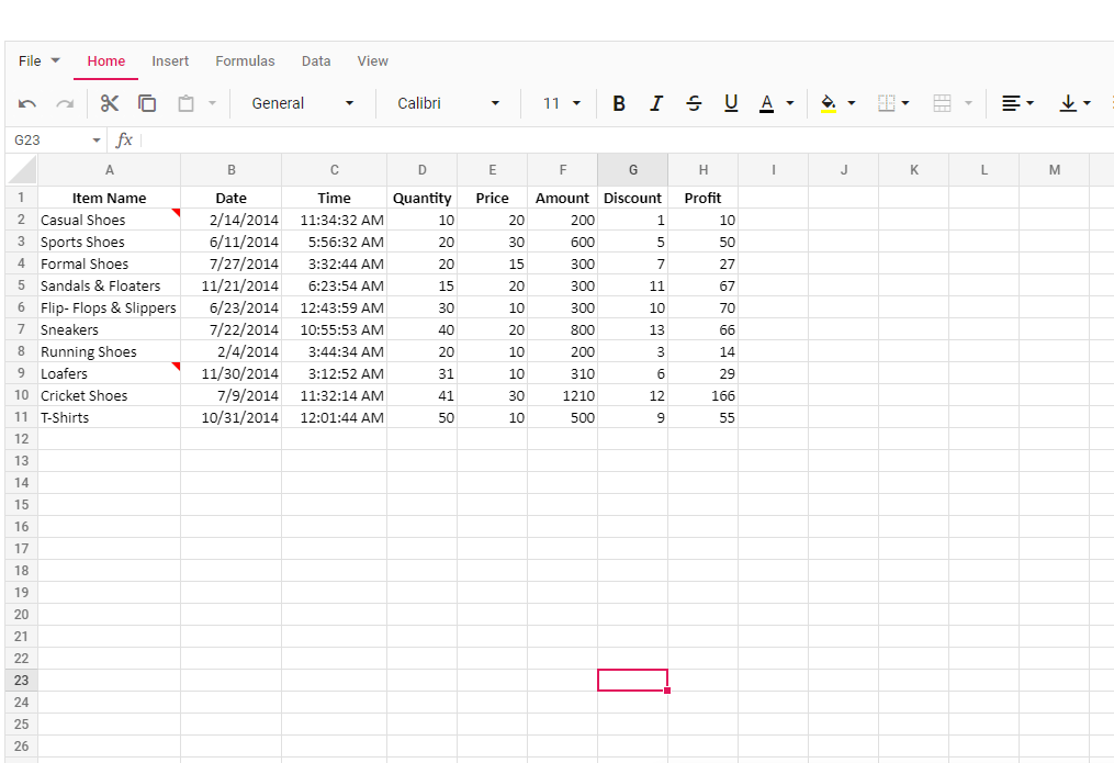 Deleting a note in Spreadsheet