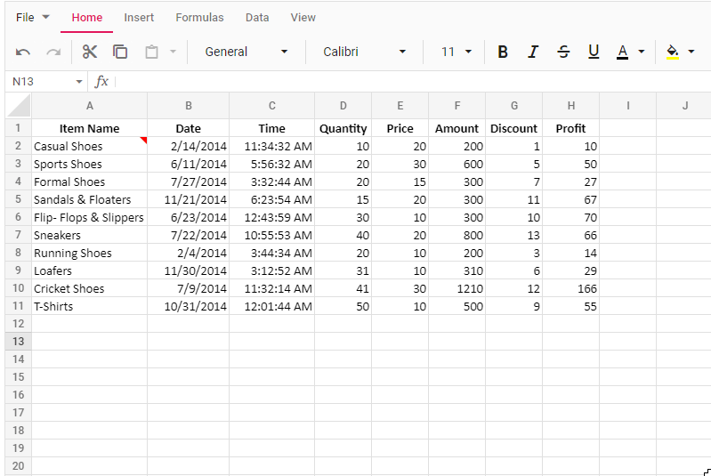 Editing a note in Spreadsheet