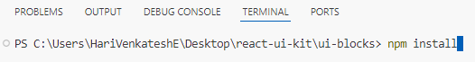 Installing the required dependencies