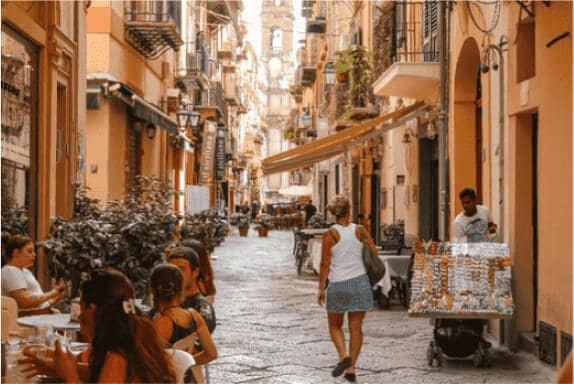 vibrant street markets