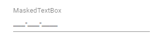 MaskedTextBox with mask element