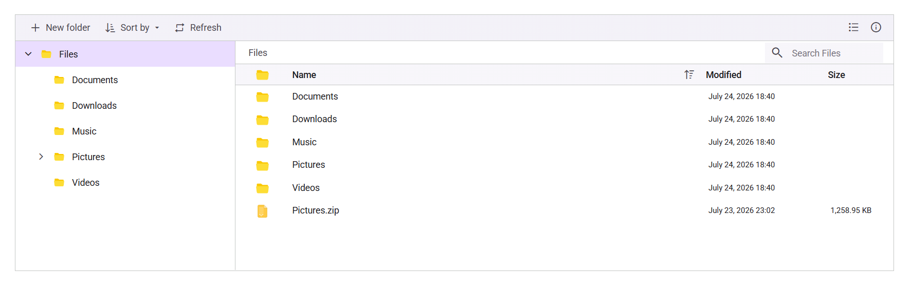 File-manager Component